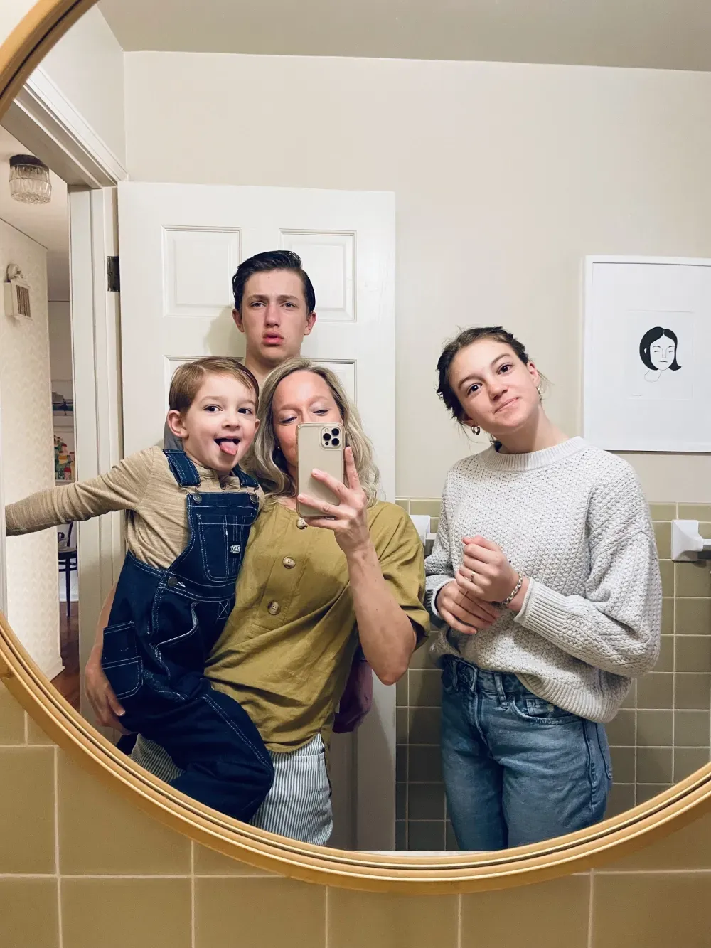 Selfie with family